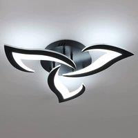 Pheashine Modern Acrylic LED Ceiling Light, 36W, Black, 6500K White Light (60cm) in Black