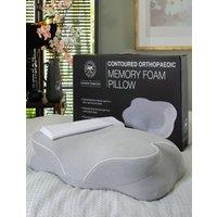 The Lyndon Company Contoured Orthopaedic 95% Polyester Pillow with 100% Cotton Removable Pillowcase | Deyongs 1846 in White