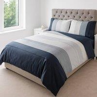 Voltico Grey Panel Duvet Set with Fitted Sheet - Single, Double & King