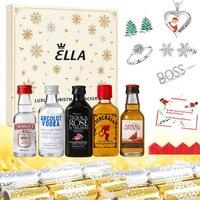 Lovii Luxury Christmas Crackers with Mini Spirits & Jewellery Surprises