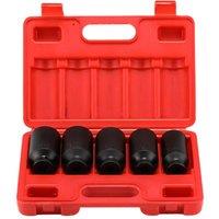 VOGREX 12-Point Deep Socket, 1/2" Drive, Thin Wall in Red