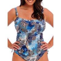 Fantasie Women's Seraya Sands Adjustable Side Tankini Top in Blue | Size: 36D