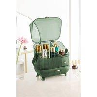 Cosmetic Makeup Storage Organiser Skincare Display Box Case in Green