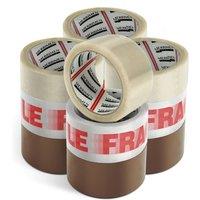 Merrimen 12 Pack Strong Heavy Duty Roll Pack Packaging Tape, 48MM x 66M
