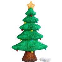 Samuel Alexander 46cm Battery Powered Christmas Bauble Tree with 60 LEDs in White
