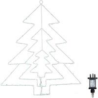 Samuel Alexander 50cm 3 Layered Christmas Tree with 150 Multi-Action Green LEDs