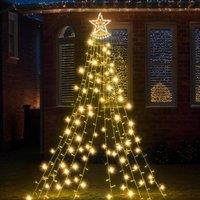 Globrite 350 Warm White LED Curtain Star Fairy Lights - Waterfall Lights | Size: 1 Pack