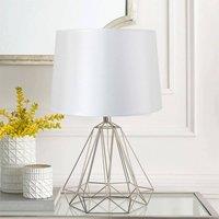 Voltico Satin Table Lamp Shade Classic Decorative Lampshade (No Base) in White
