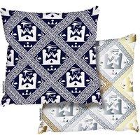 Benjamin Tate Design Navy & Gold Egyptian Collection (Cushion)