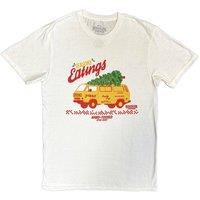 Stranger Things Season Of Eating Hand Tossed T-Shirt in White | Size: Medium