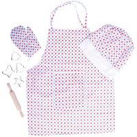 Bigjigs Toys Children's Polka Dot Chef Dressing Up Set
