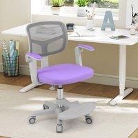Costway Kids Desk Chair Children Study Chair w/Adjustable Height in Purple