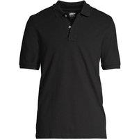Lands' End Men's Stretch Piqu Polo Shirt, Traditional Fit in Black | Size: Large
