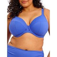 Elomi Women's Plain Sailing Plunge Bikini Top in Blue | Size: 36H