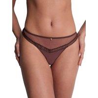 Aubade Women's Sheer Emotion Tanga in Brown | Size: 10