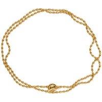 BIG METAL LONDON Women's LAYLA DOTTED LONG NECKLACE in Gold | Size: 24 cm