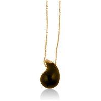 BIG METAL LONDON Women's GINNA TEARDROP PENDANT NECKLACE in Gold | Size: 20 cm