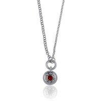 BIG METAL LONDON Women's ROSA SMALL CHARM NECKLACE in Silver | Size: 16 cm