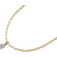BIG METAL LONDON Women's FIDELIA SMALL HEART DELICATE NECKLACE in Gold | Size: 18 cm