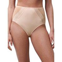 Chantelle Women's Play High Waist Brief in Beige | Size: 20