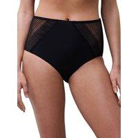 Chantelle Women's Play High Waist Brief in Black | Size: 14