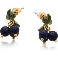 BIG METAL LONDON Women's GORA BLUEBERRY STUD EARRINGS in Blue | Size: 2 cm