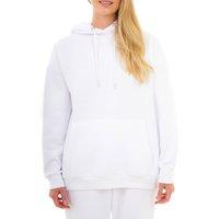 Smart Living Women's Cozy Soft Polycotton Pullover Hoodie with Pocket in White | Size: Medium