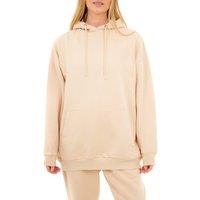 Smart Living Women's Cozy Soft Polycotton Pullover Hoodie with Pocket in Stone | Size: XS