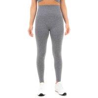 Smart Living Women's High Waist Solid Marl Leggings with Bum Lift - Flexible Activewear in Charcoal | Size: Large