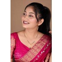 The Colourful Aura Women's Delicate Twin Ring Dokiya Mangalsutra Necklace - Modern Symbolism in Gold | Size: 18 inches