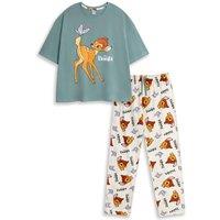 Disney Women's Short Sleeve Long Leg Pyjama Set | Multicoloured | Official Merch | Size: XS