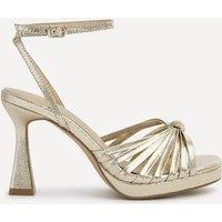 Linzi Women's Socialite Gold Platform Heels | Size: 6-Standard Fit
