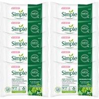 Simple Women's 'Wipes' RegenAgeResist Bio 20pc, 10Pk in White