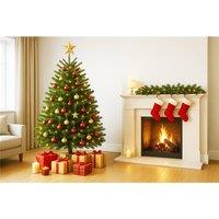 Clifton Premier Nordman Fir Xmas Tree -Low Needle Drop- 1.25m to 1.5m (4-5ft) in Green