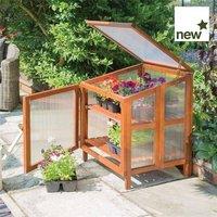 Rowlinsons Hardwood Coldframe - L61 x W60 x H80 cm in Brown