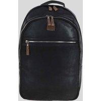 Ashwood Leather Real Leather Backpack in Black