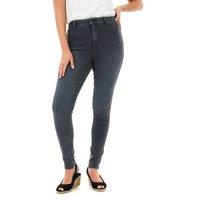 Smart Living Women's Stylish Skinny Fit High Waisted Denim Jeans in Grey | Size: 26