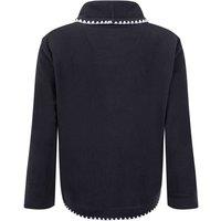 Weird Fish Women's Tamara Asymmetric Fleece Cardigan in Navy | Size: 16