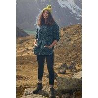 Weird Fish Women's Ester Printed Polar Popover Hoodie in Green | Size: 8