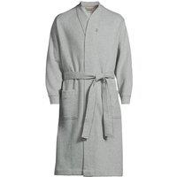 Lands' End Men's Serious Sweats Calf Length Robe in Grey | Size: Medium