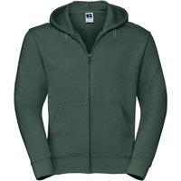 Russell Men's Authentic Full Zip Hoodie in Bottle Green | Size: Small