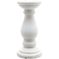 Love Lace Small Matt White Ceramic Candle Holder