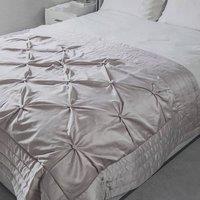 Voltico Buttoned Bedspread 140200cm - Teal/Plum/Natural/Silver in Natural | Size: EU Double