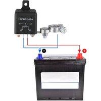 VOGREX Wireless Remote Car Battery Disconnect Relay Master in Black