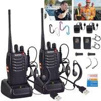 Hinsinc 2x Baofeng Walkie Talkie BF 88E Two Way Radio Earpiece in Black