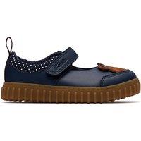 Clarks Cove Beam Toddler Navy Mary Jane, Riptape in Blue | Size: 4-Standard Fit