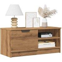 Berkfield Home TV Cabinet Artisan Oak 80x35x36.5 cm Engineered Wood in Brown