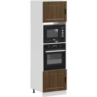 Berkfield Home Oven Cabinets 2 pcs Porto Brown Oak Engineered Wood