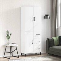 Berkfield Home Highboard White 69.5x34x180 cm Engineered Wood