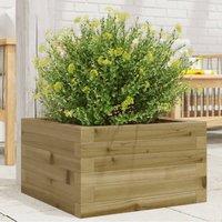 Berkfield Home Garden Planter 40x40x23 cm Impregnated Wood Pine in Brown | Size: 40 x 40 x 23 cm
